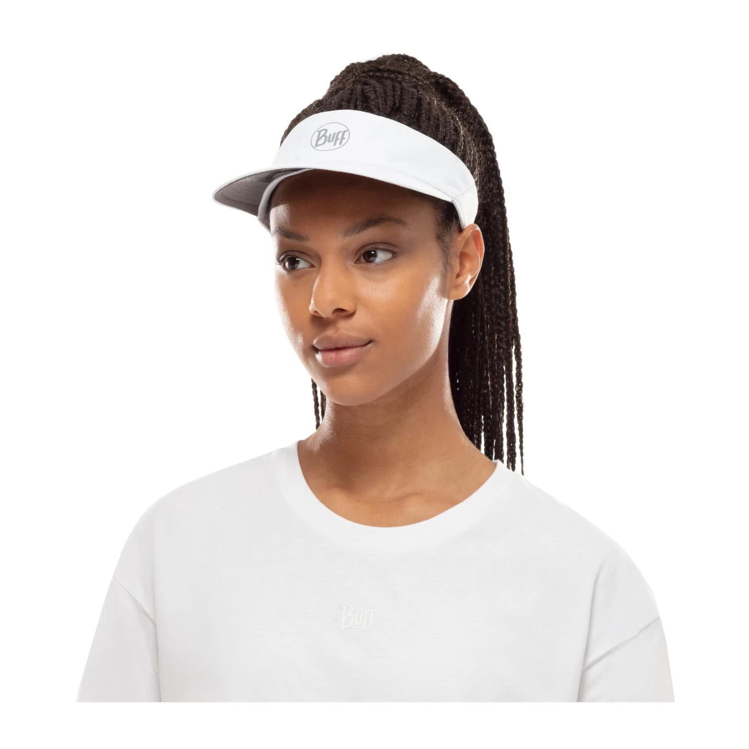 Buff Visor Solid Blanc