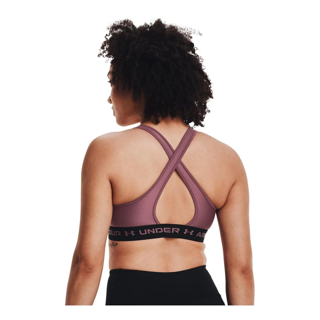 Under Armour Crossback Mid Bra Femme Mauve – Image 2