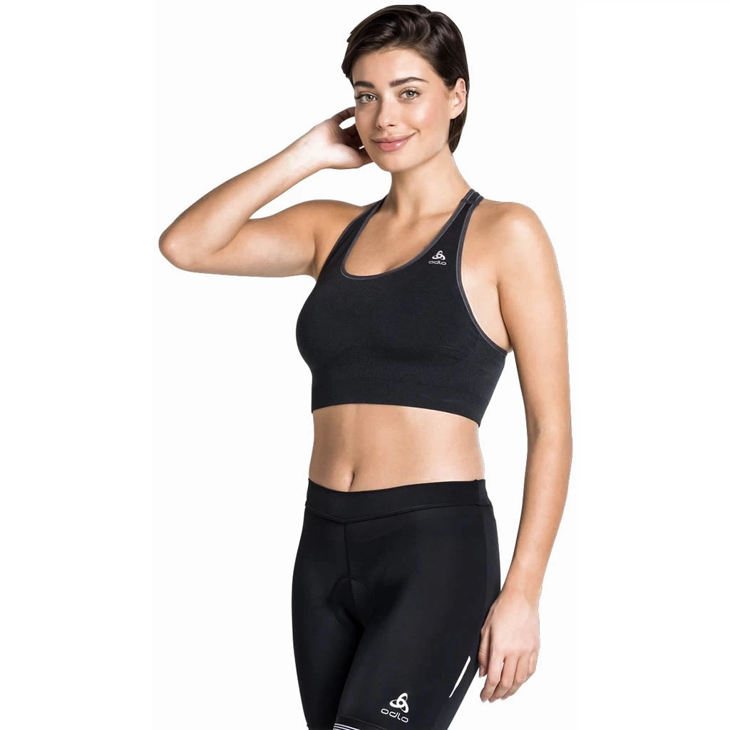 Odlo Brassiere Seamless Medium Ceramicool Femme Noir – Image 3