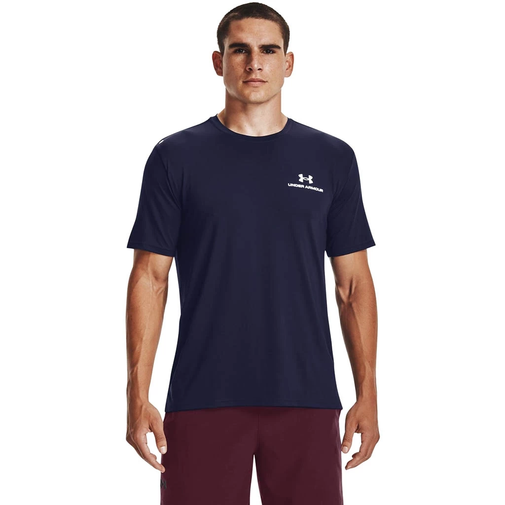 Under Armour Rush Energy Short Sleeve Homme Bleu Foncé – Image 2