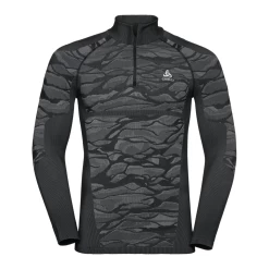 Odlo T-Shirt 1/2 Zip Manches Longues Performance Blackcomb Homme