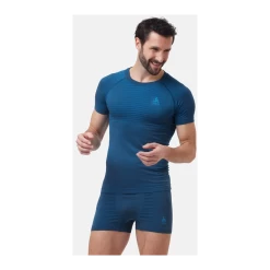 Odlo Base Layer Top Crew Neck Short Sleeve Performance Light Homme