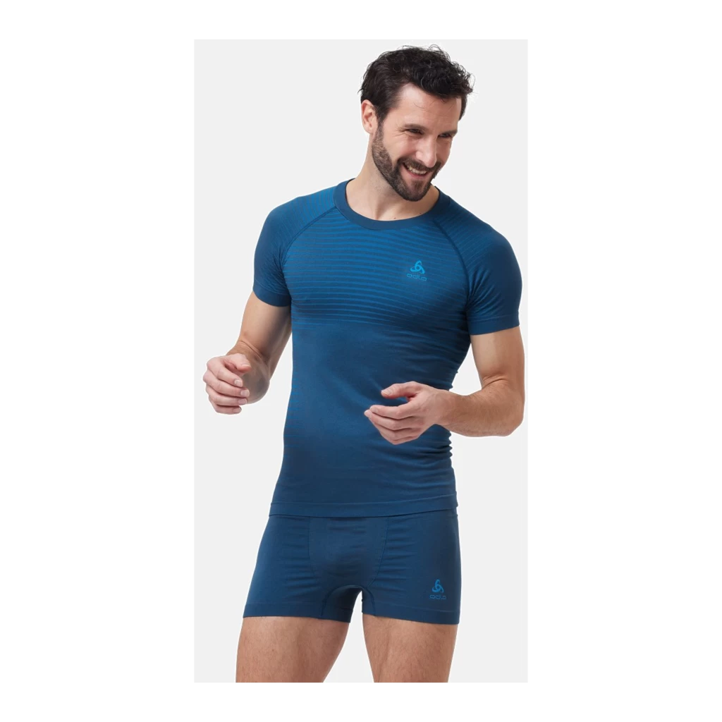 Odlo Base Layer Top Crew Neck Short Sleeve Performance Light Homme