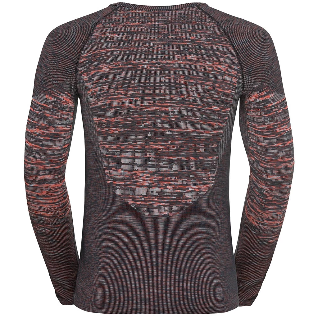 Odlo Base Layer Top Crew Neck Long Sleeve Blackcomb Eco Homme Rouge – Image 2