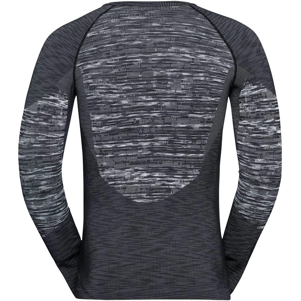 Odlo Base Layer Top Crew Neck Long Sleeve Blackcomb Eco Homme Noir – Image 2