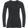 Odlo Base Layer Top Crew Neck Long Sleeve Performance Warm EC Femme Noir