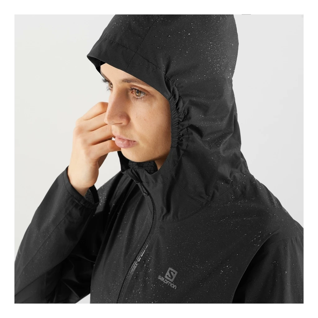 Salomon Lightning WaterProof Jacket Femme Noir – Image 2