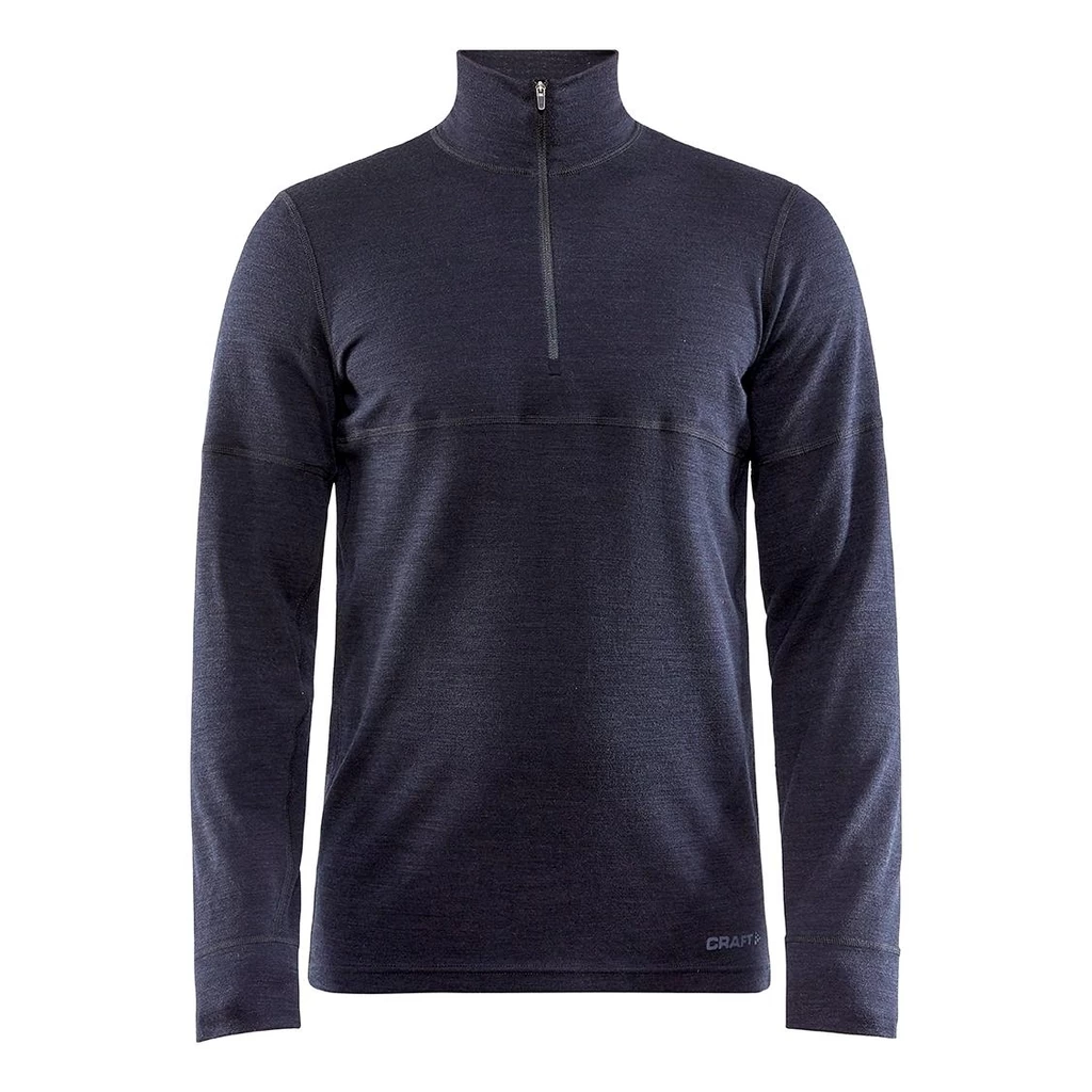 Craft Merino 240 Zip Homme Noir