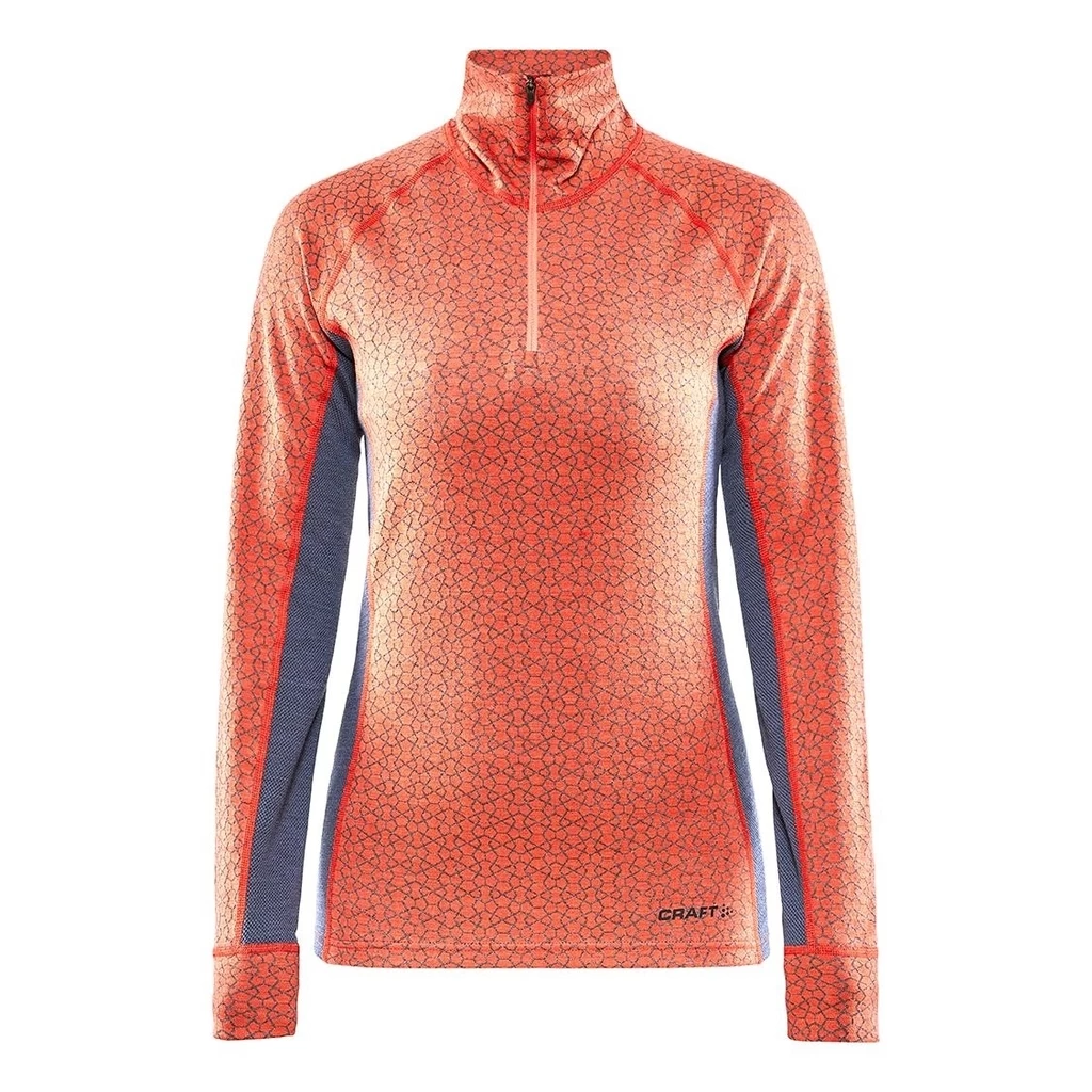 Craft Merino 240 Zip Femme Orange