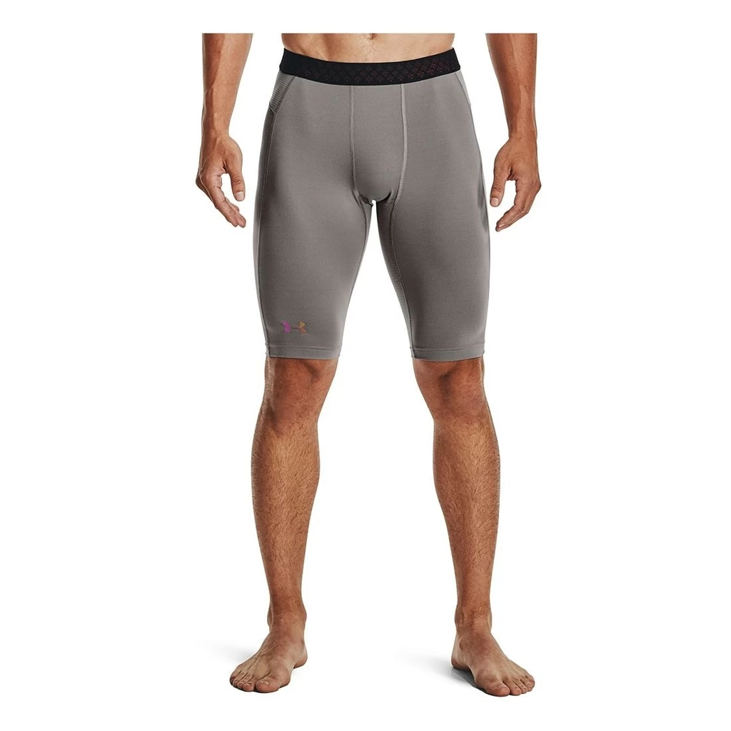 Under Armour HeatGear Rush 2.0 Long Shorts Homme Gris Clair