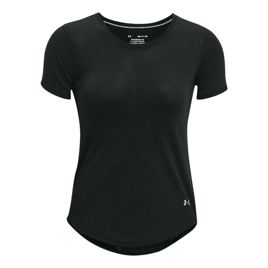 Under Armour Streaker Short Sleeve Femme Noir – Image 2