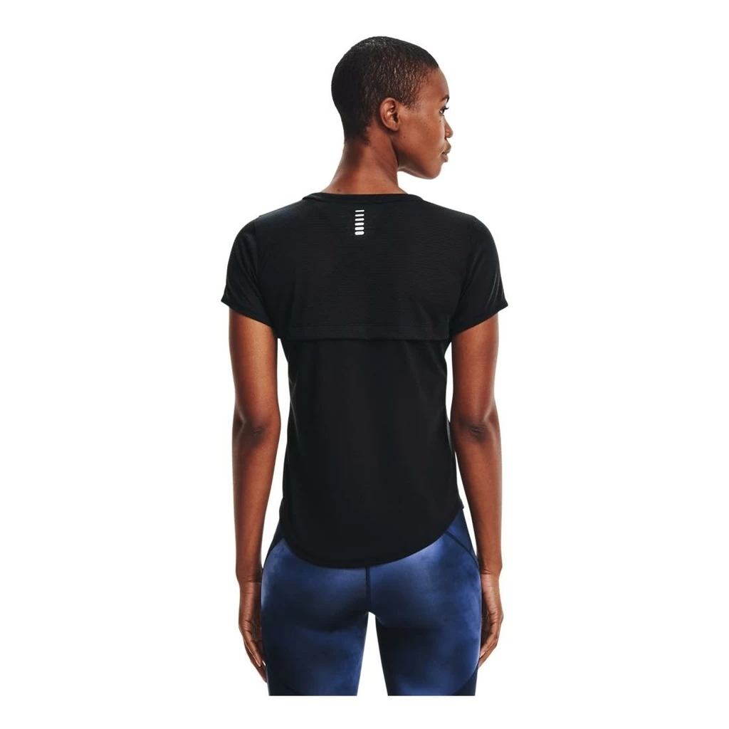 Under Armour Streaker Short Sleeve Femme Noir – Image 3