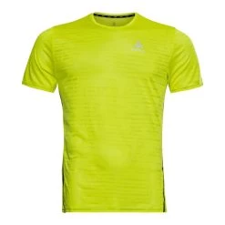 Odlo Zeroweight Engineered CT Short Sleeve Crew Neck Homme Jaune