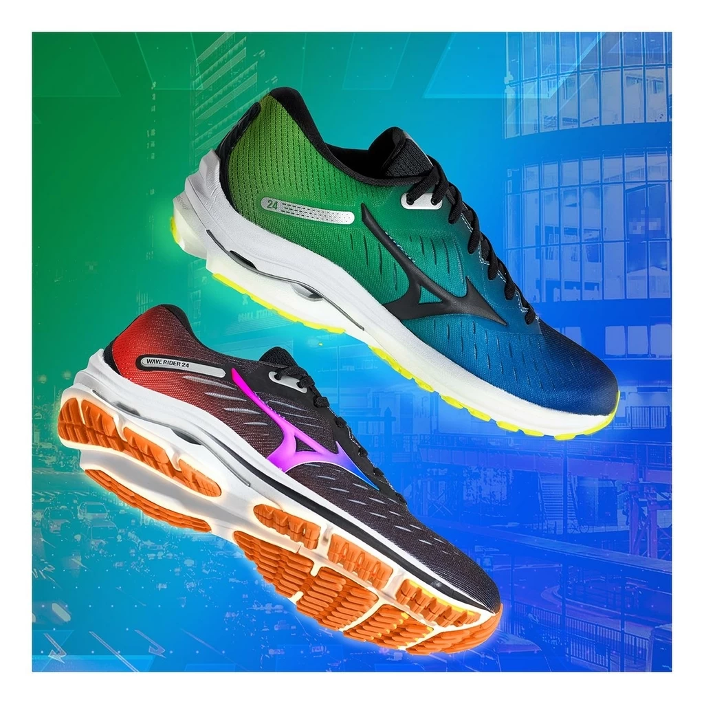 Mizuno Wave Rider 24 Homme Noir – Image 5