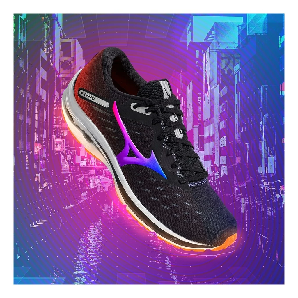 Mizuno Wave Rider 24 Homme Noir – Image 7