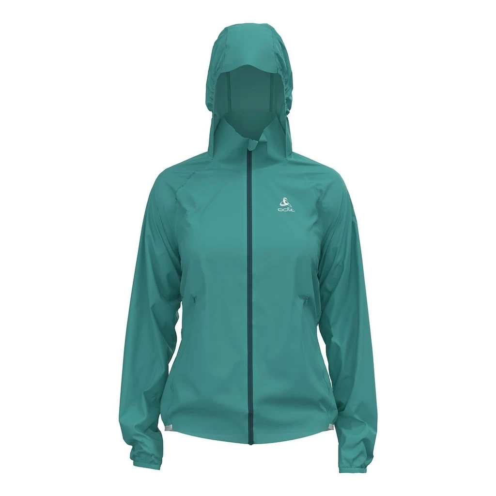 Odlo Zeroweight Dual Dry Water Resist Jacket Femme Bleu – Image 5