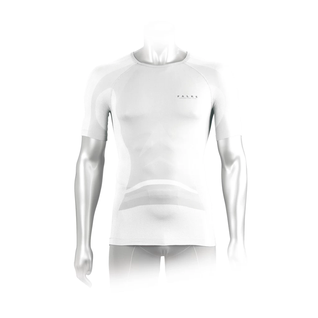 Falke Maillot Athletic Fit MC Homme Blanc