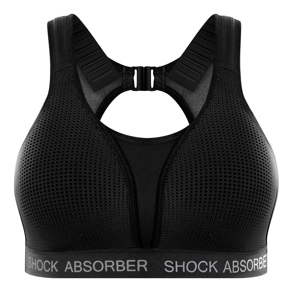 Shock Absorber Run Bra Padded Femme Noir