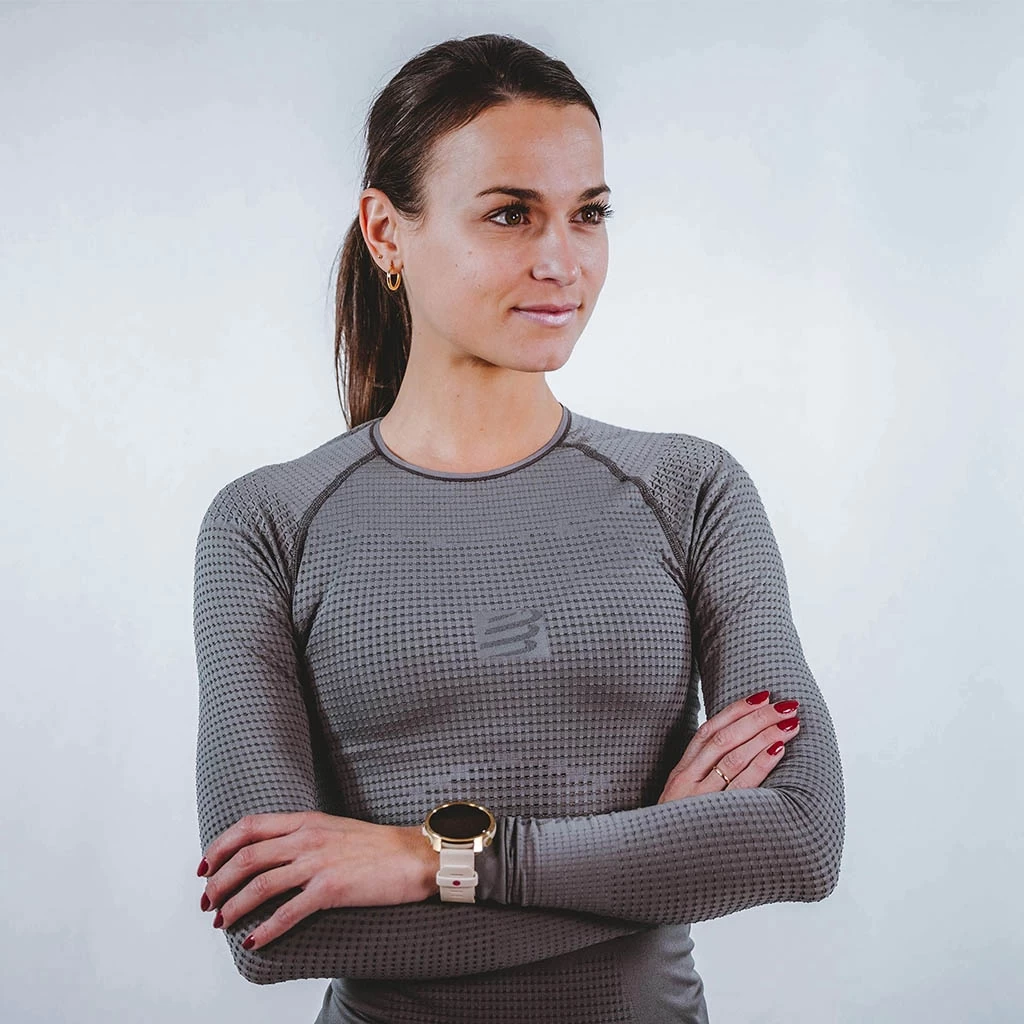 Compressport On/Off Base Layer Long Sleeve Top Femme Gris – Image 3